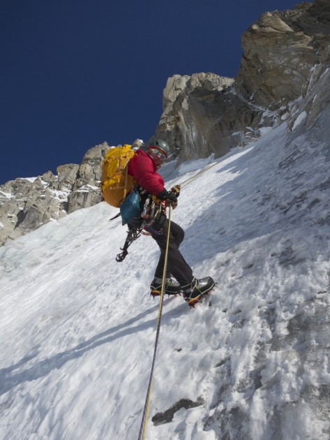 gregory alpinisto 50 - mckenzie long on the descent in alaska. we like how well the...