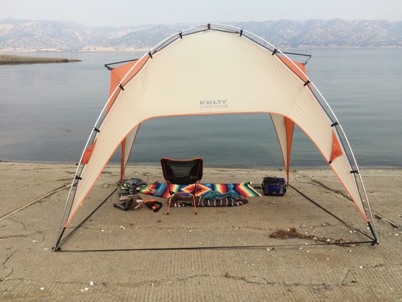 kelty shade maker 2 - view of the back of the shade maker 2. we liked this canopy, but it...