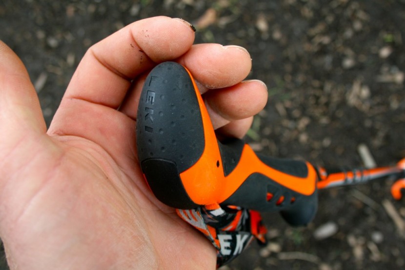 leki cristallo - the top of the handle of the leki cristallo. the cristallo along...