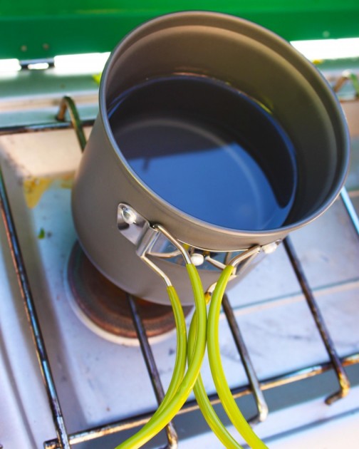 g4free 4 piece cooking set - this pot boiled two coups of water in 4:55 during our boil test...