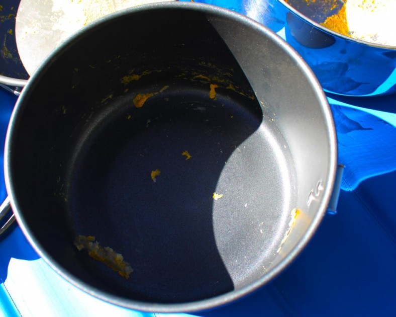 msr quick 2 system cookset - because this cookware conducts heat evenly, it also keeps sticking...