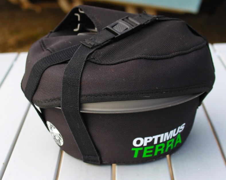 optimus terra he cookset - the optimus set of cookware compacts into its own neoprene bag, with...