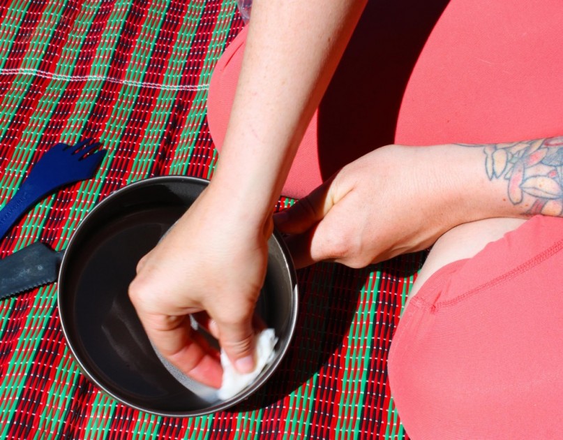 snow peak titanium multi compact - this set rattles quite a bit inside your pack. we recommend putting...