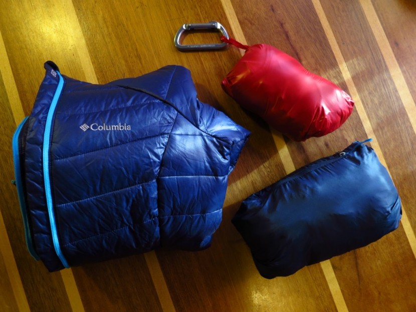 columbia platinum 860 turbodown hooded jacket for women - a comparison shot of three of our jackets, clockwise from left: the...
