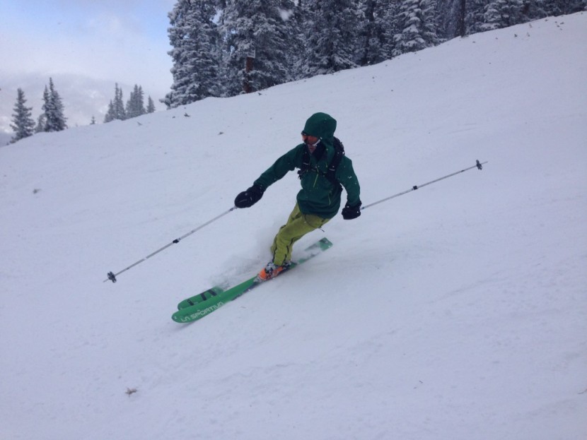 patagonia adze hybrid hoody - on this early season day of resort skiing, this product was the...