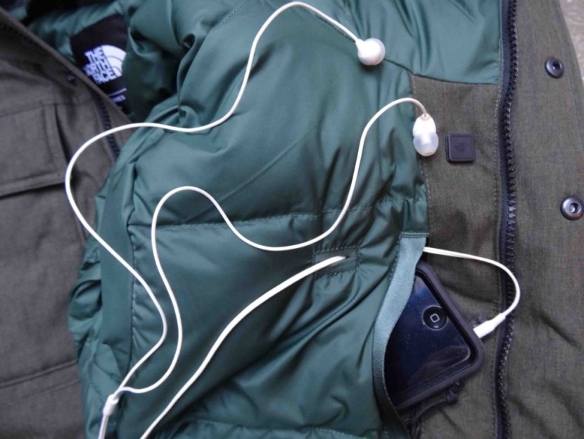 the north face gotham iii jacket - the gotham moves the media pocket to the inside, with a slot for...