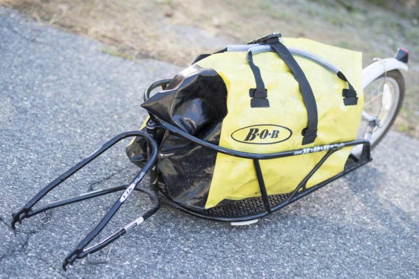 bob yak - a side view of the bob yak plus fully loaded with close to its...