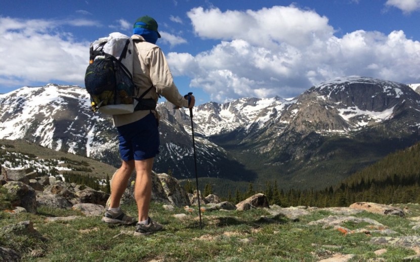 ultralight backpack - out for a trip along the continental divide in rocky mountain...