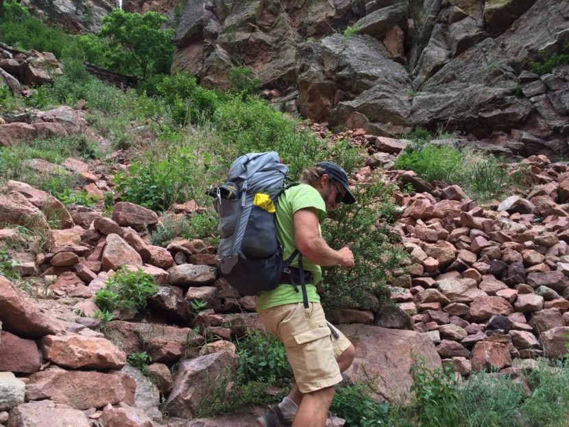 mammut creon light 45 - in rough terrain, the creon light carries medium loads really well.