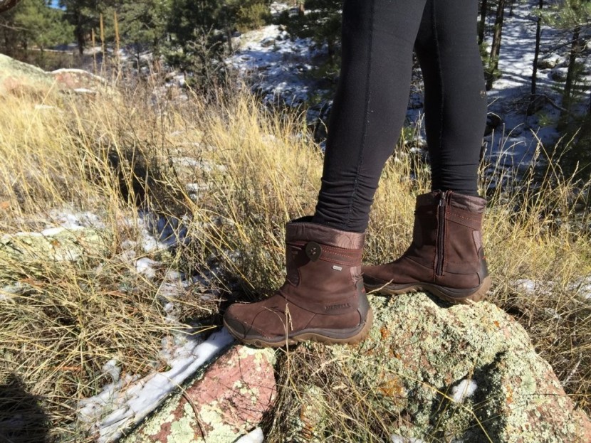 merrell dewbrook zip - the short-cut dewbrook would be warmer if it cinched closed at the...