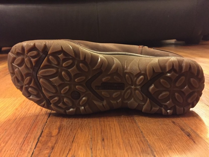 merrell dewbrook zip - this tread performed well on packed snow and slick rocks, alike.