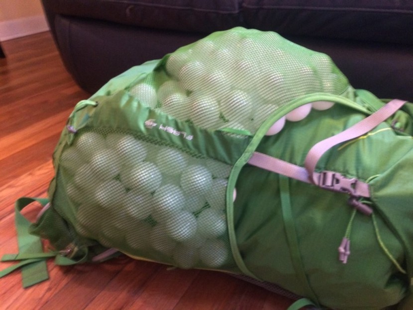 rei flash 45 - the flash&#039;s exterior pockets hold a lot of volume, but can dump out...