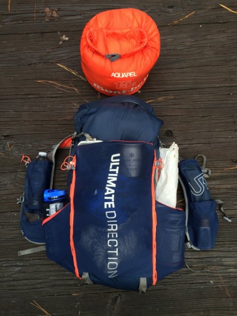 ultimate direction fastpack 30 - we tried, but it wasn&#039;t gonna happen. our 5 day load for wintertime...