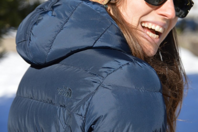 the north face gotham parka for women - the nylon water-resistant fabric has a satin look to it, making this...