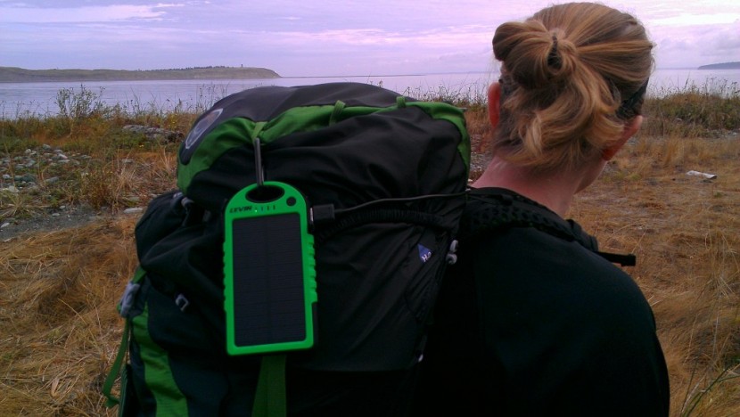 levin dual usb port 6000mah panel - testing the solar panels on a backpacking trip on the olympic...