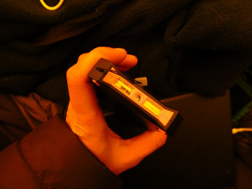 poweradd apollo 3 - testing solar panels in antarctica. here, the usb terminals on the...