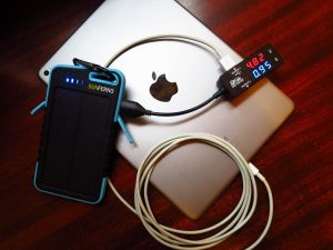 sunferno flintstone - the flintstone charged our ipad at about 1a from either port.