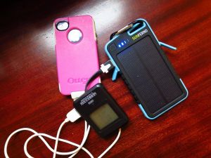 sunferno flintstone - the flintstone charging our iphone at about 0.5a.