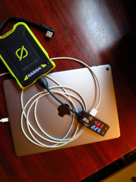 goal zero venture 30 solar recharging kit - the goal zero venture 30 external battery charges an ipad at 2.25a...