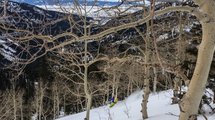 dynafit cho oyu - the dynafit cho oyu in soft, old snow on the west side of wyoming&#039;s...