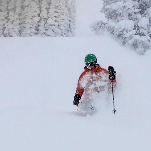 volkl v-werks bmt 90 - ultra deep on the west side of the tetons. december 2015, just...