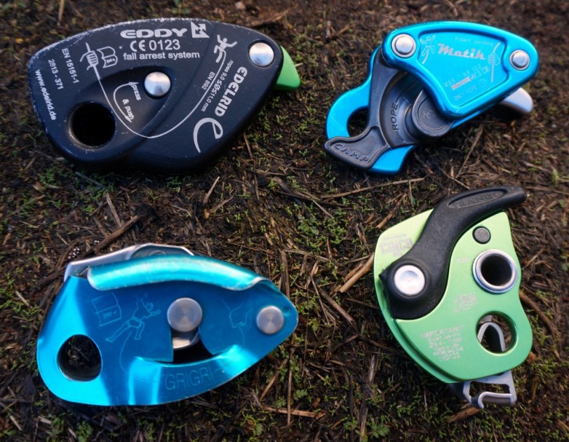 edelrid eddy - the size difference between the four active assisted locking...
