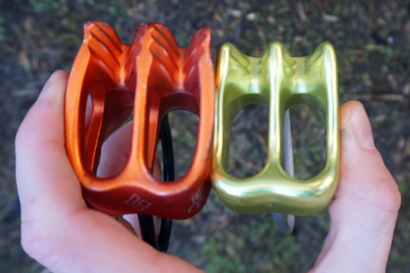 petzl verso - we think the atc xp (left) is slightly smoother and better at...