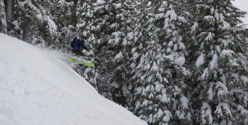voile revelator - catching air on the voile revelator.