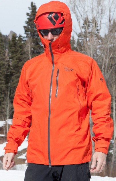 mountain hardwear torsun - notice how the hood seems a bit small with this helmet on. we found...