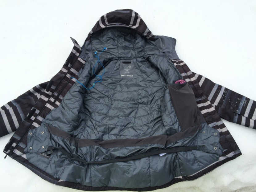 mountain hardwear barnsie - the barnsie is lightly insulated with synthetic materials. it has a...