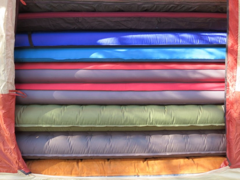 camping mattress - a luscious stack of camping mattresses.