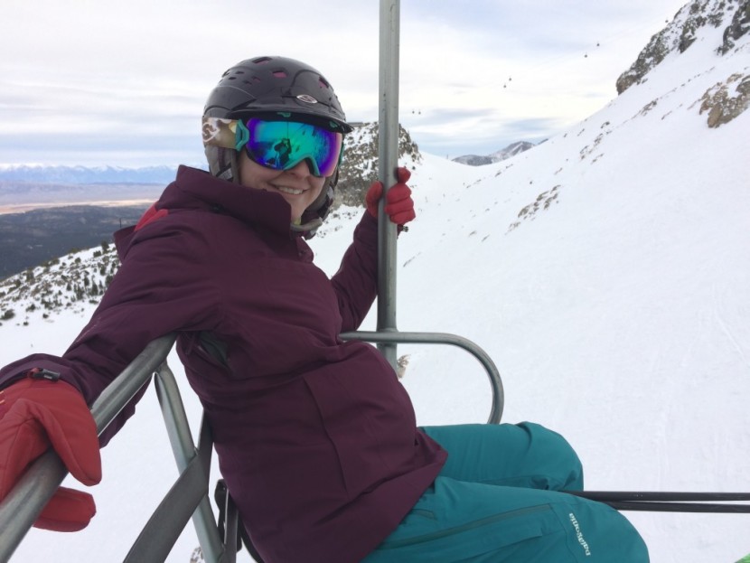 arc'teryx andessa - the andessa kept us warm on cold chairlifts.