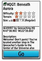 garmin gps map 64s - enjoy the pre-loaded geocaches on this device.