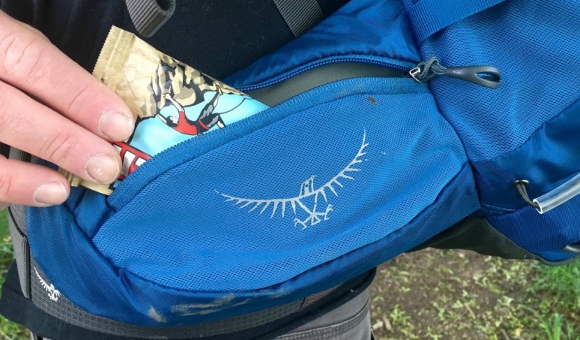 osprey xenith 75 - the mesh zippered pocket featured on the xenith 75 (shown here) is...