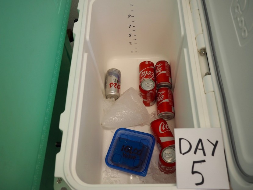 igloo yukon cold locker - the yukon was still hanging tough on day 5 of our insulation test...