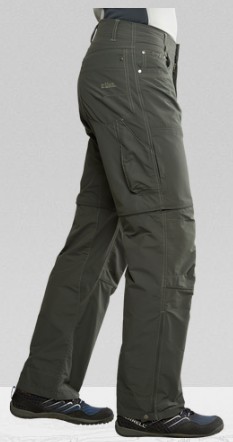 KUHL Kliffside Convertible Pants Hiking / Outdoors Grey - Women's Size 14  SHORT