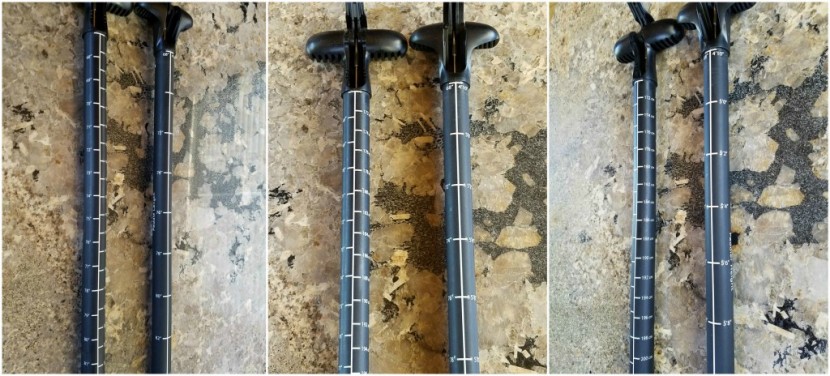 bic sup performer cf w - the adjustment system measurements of the performer cf on the left...