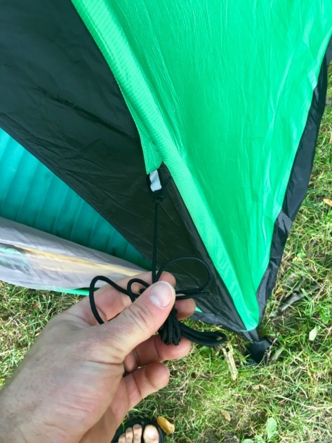 black diamond ahwahnee - showing one of four guylines featured on each of the four corners of...