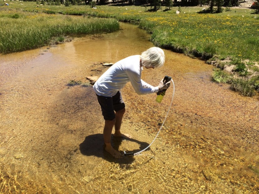 backpacking water filter - we were pleasantly surprised how easy and fast the msr guardian is...