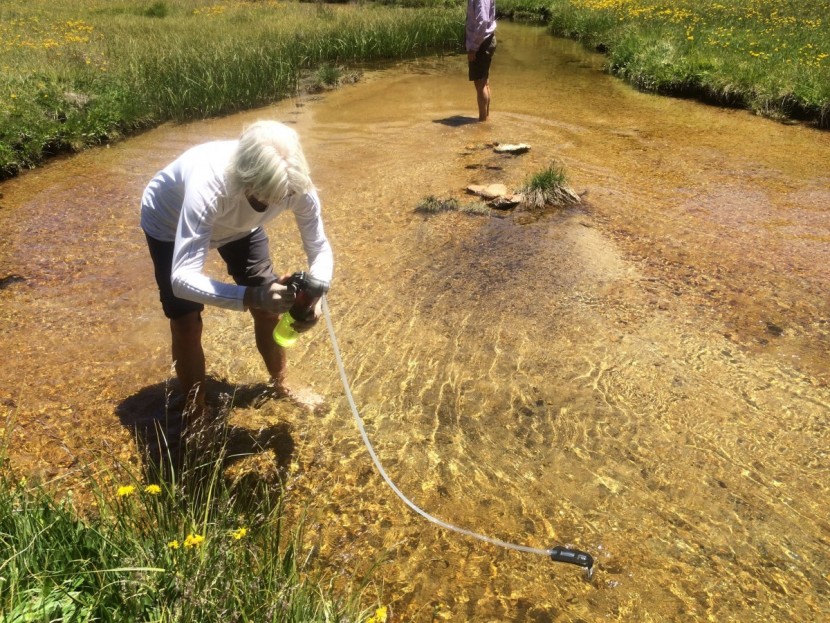 backpacking water filter - we were surprised how easy and fast the msr guardian was to pump...