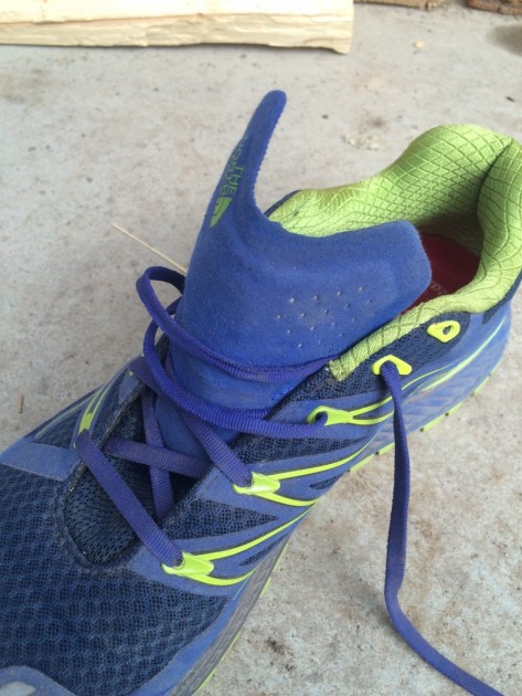 the north face ultra endurance - the thin felt gusseted tongue also sports some thin padding...