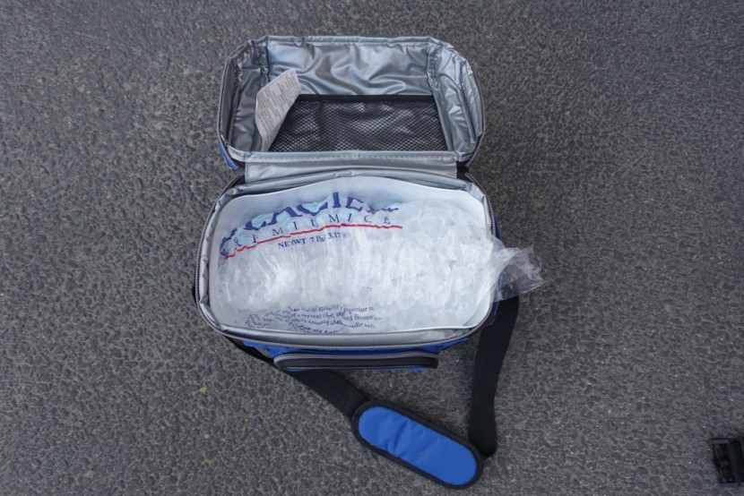 coleman 16-can - the coleman 16-can ready for the ice test.