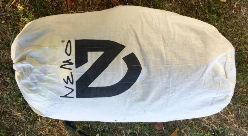 nemo salsa 30 - the large cotton storage bag included with the salsa 30.