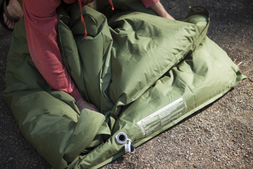 lightspeed 2 person - while using the pump to suck air out of the bed is one way to...