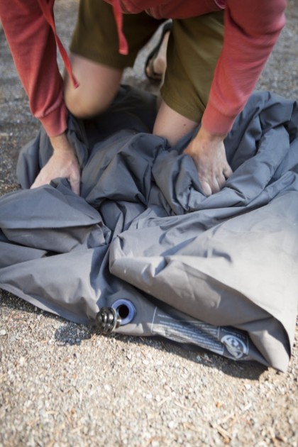 rei relax airbed - while the included hand pump has a deflate option that allows you to...