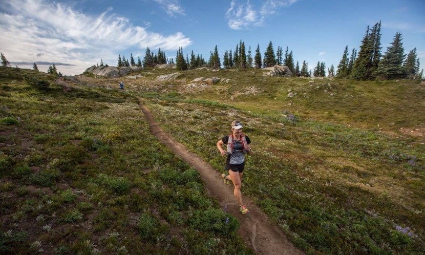 salming elements - running a race? here,  kim runs the fat dog 120 mile endurance run...