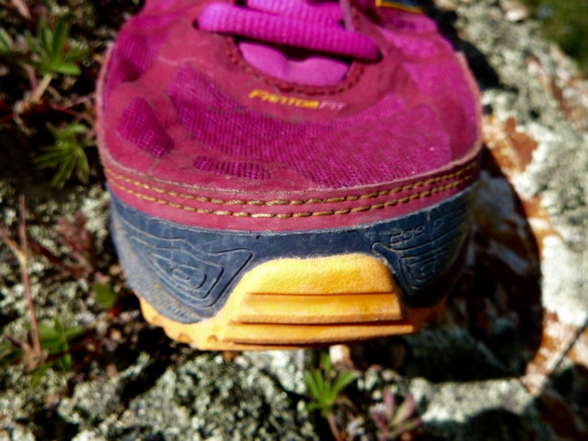 new balance leadville trail v3 for women - the toe cap is hard, providing great protection for stubbed toes.