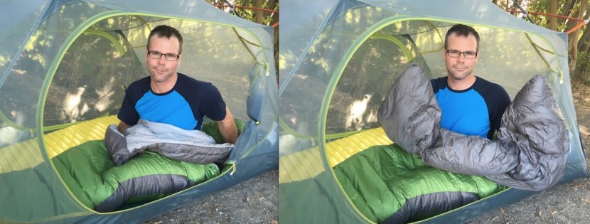 sierra designs backcountry bed 600 3-season - the many comfort features of the backcountry bed.