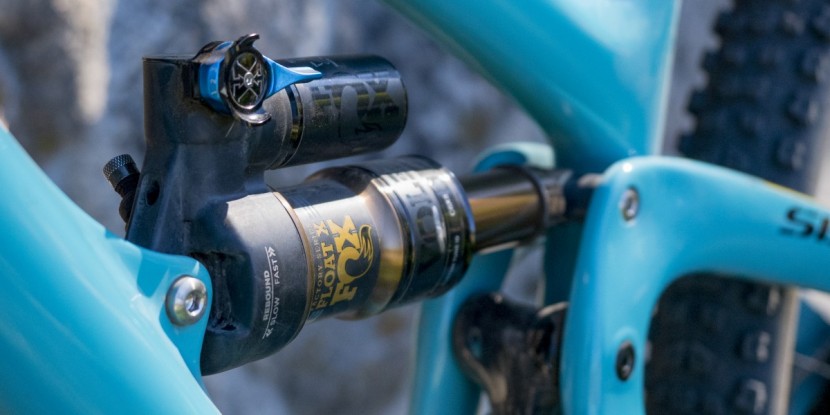 yeti sb5.5c x01 2016 - the fox float x rear shock required a ton of air pressure to hold up...