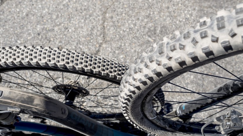 mountain bike tires - some people run the same tires front and rear, while many people opt...